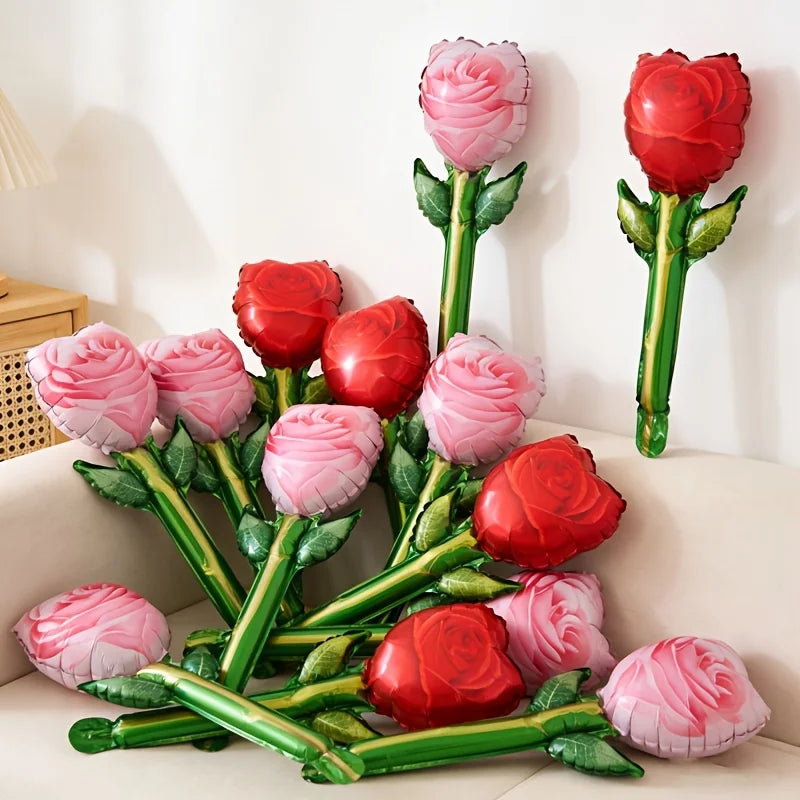 10-pack balloon roses