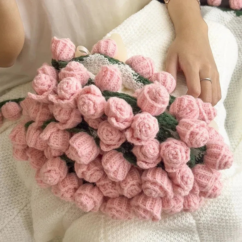 Light pink rose blanket